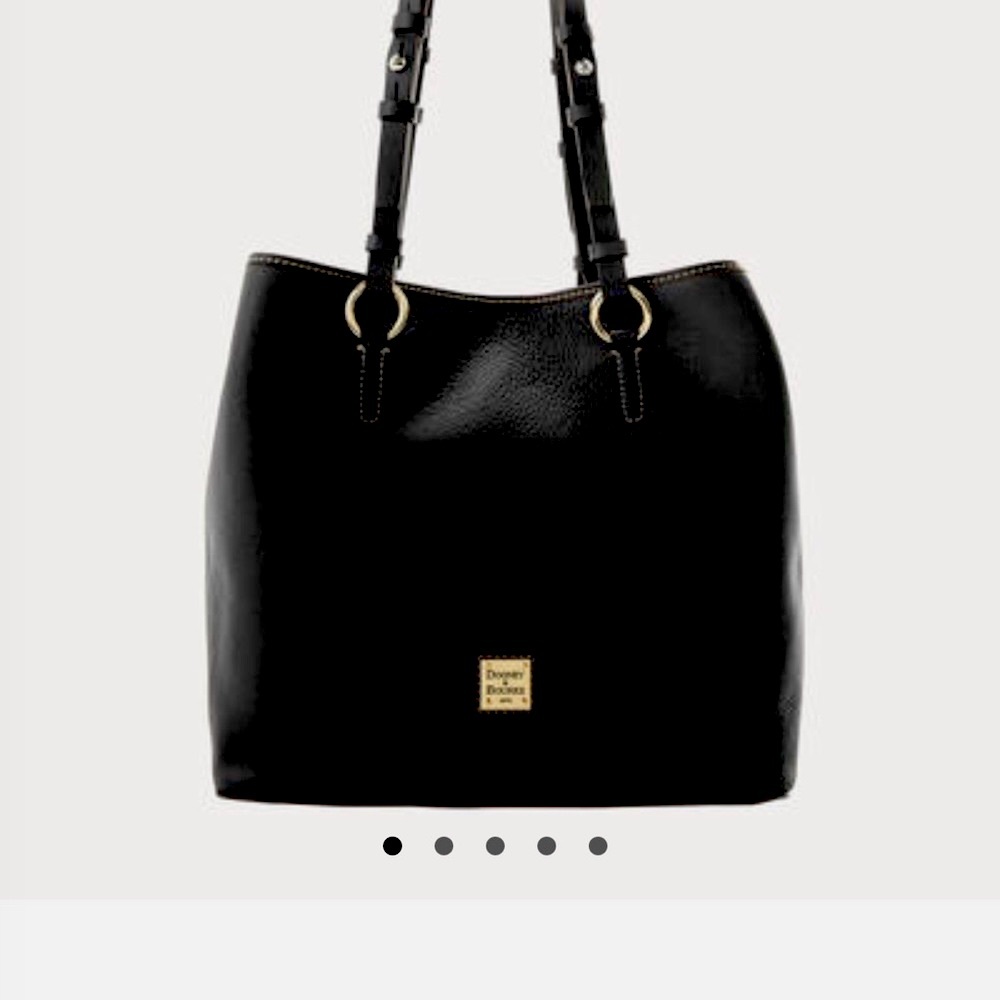 NWTDooney pebble grain leather black Briana Bag